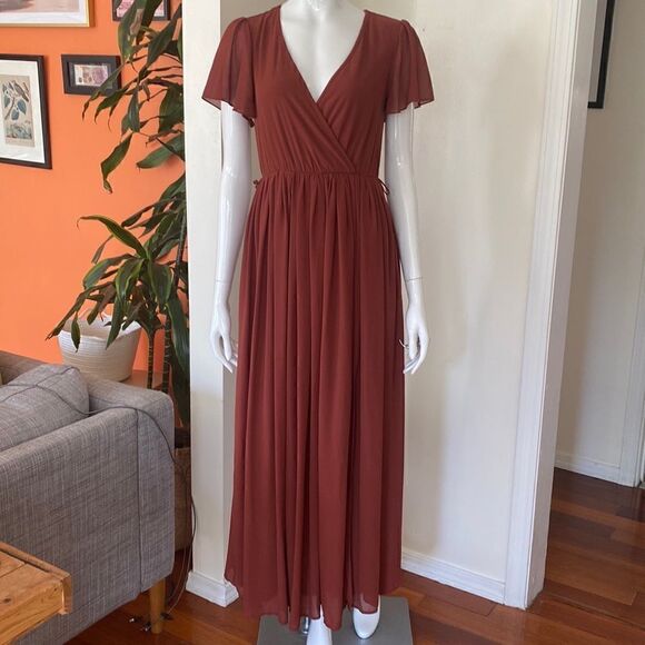 Baltic Born Rust Kristina Maxi Dress Size XS NWT - Picture 3 of 14